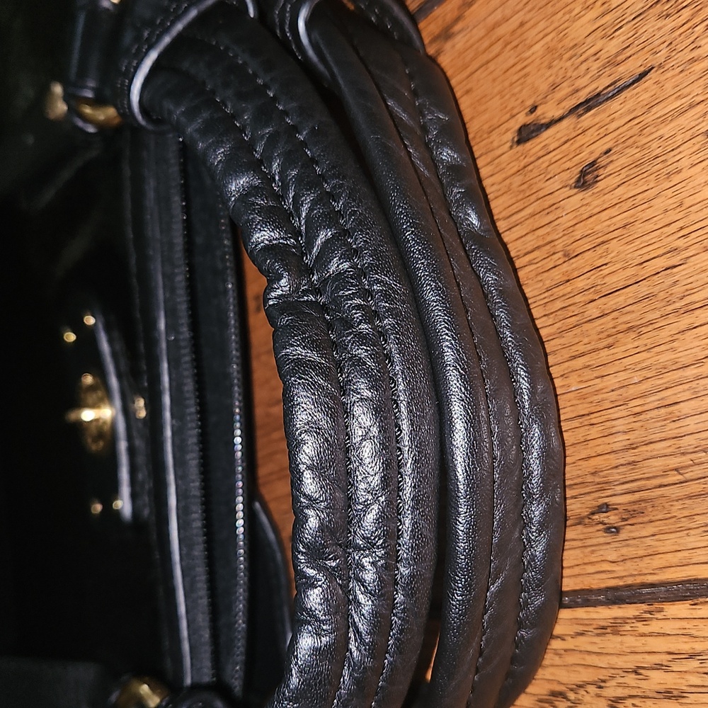 Marc Jacobs Black Patent Leather Computer Bag Messenter Bag - Picture 13 of 13